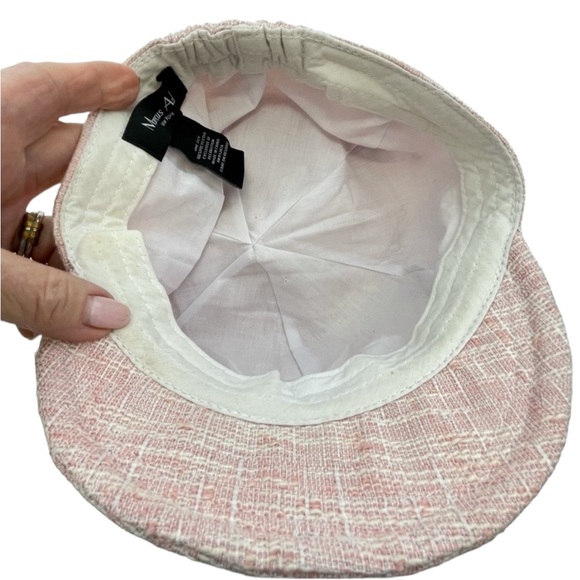 Marcus Adler Newsboy Style Hat Pink & White OSFM - Picture 14 of 16
